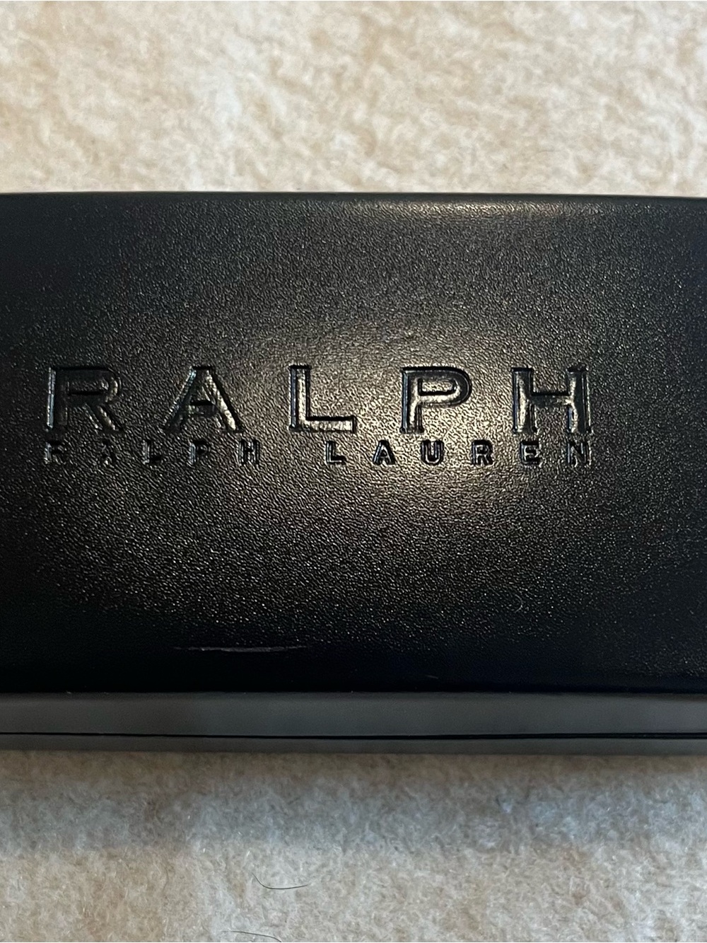 Ralph Lauren Black Embossed Sunglasses Case